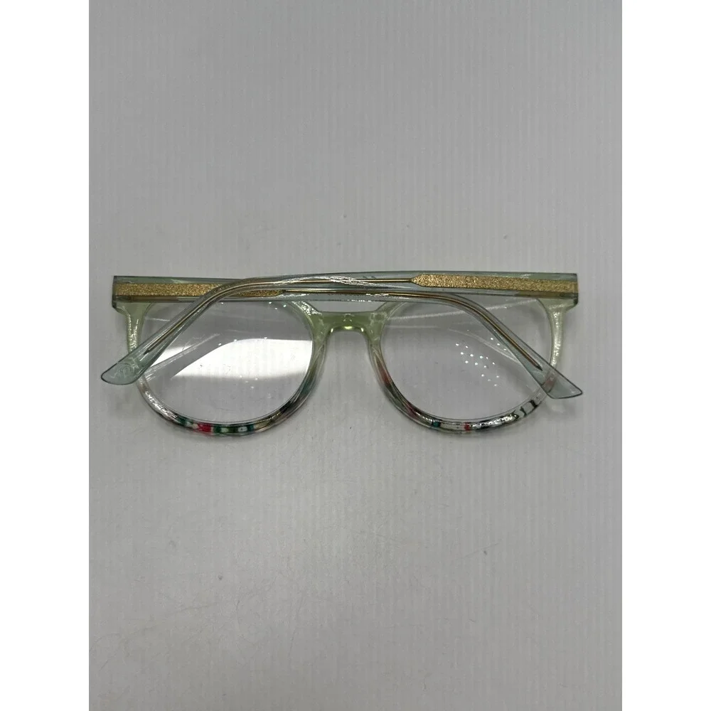 Peepers Thats a Wrap 3293 Green Confetti Blue Light Reading Glasses +2.00 Frames